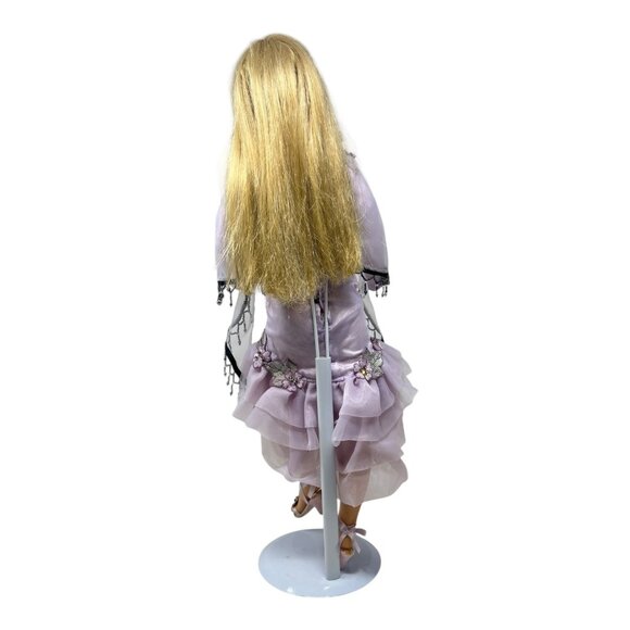 Donna RuBert 2006 AEL 22 in Vinyl Lavender Dress Blonde Hazel Eyes Doll NO STAND - Picture 4 of 8